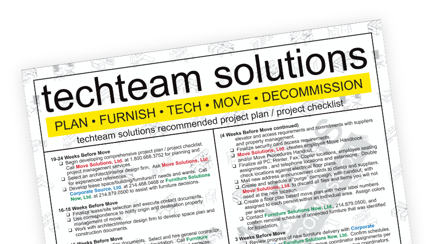 TechTeam Half lrg move tips project plan